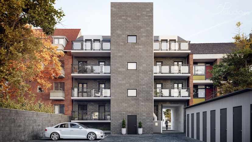 real estate, 3D rendering, Nyborgvej